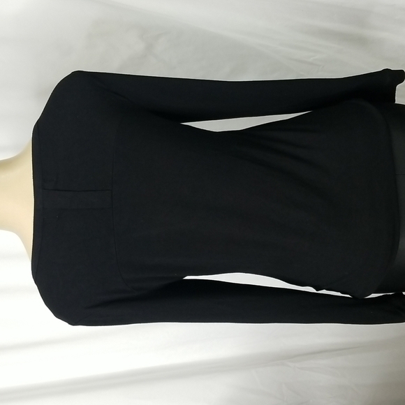 ADORE BLACK LS "MUSIC IS LIFE " EMBELLISHED BLOUSE SIZE SMALL - Picture 6 of 8